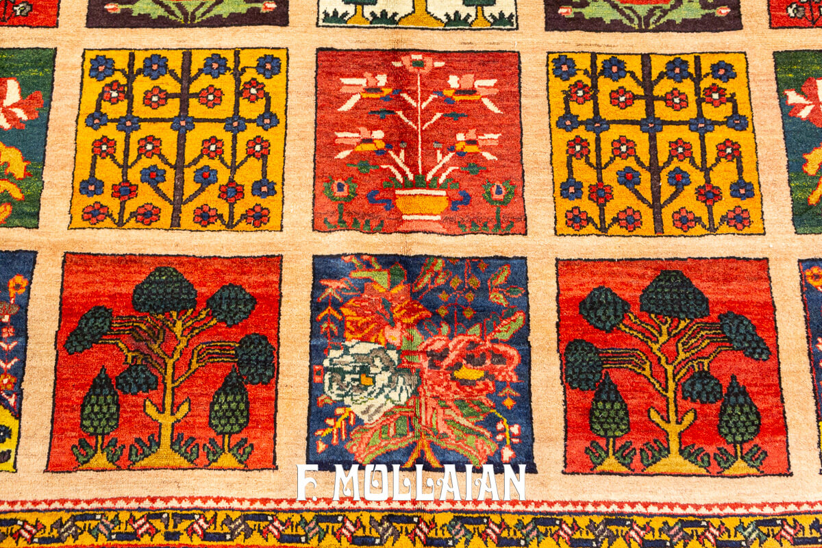 Bakhtiari Rug Very Large Garden Design n°:818996